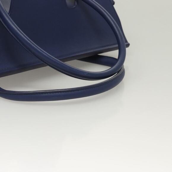 CELINE Thai Hand Bag Leather Navy Gold - Picture 7 of 12